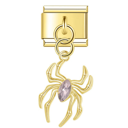 Enamel Flamingo & Tropical Bird Dangle Charm for Charm Bracelets
