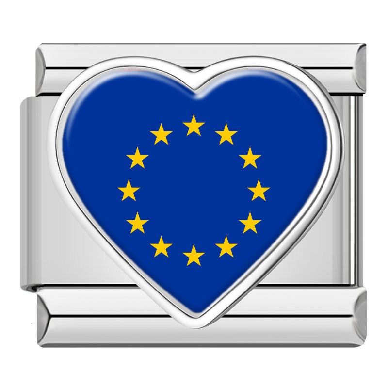 Silver Heart National Flag world countries