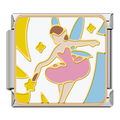 Magical Fairytale & Princess Italian Charms — Pink Castle, Mermaid & Enchanted Bracelet Links