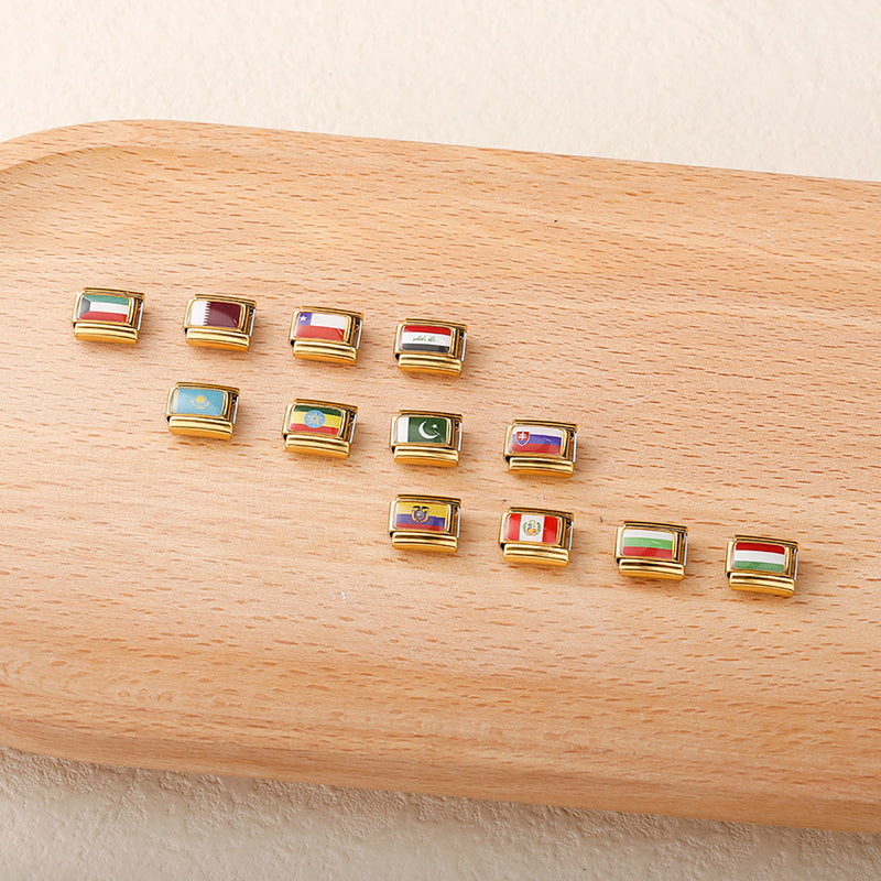 National Flag Golden charms
