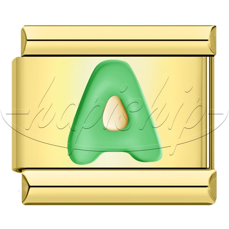 Golden Green 26 Letter DJ2024