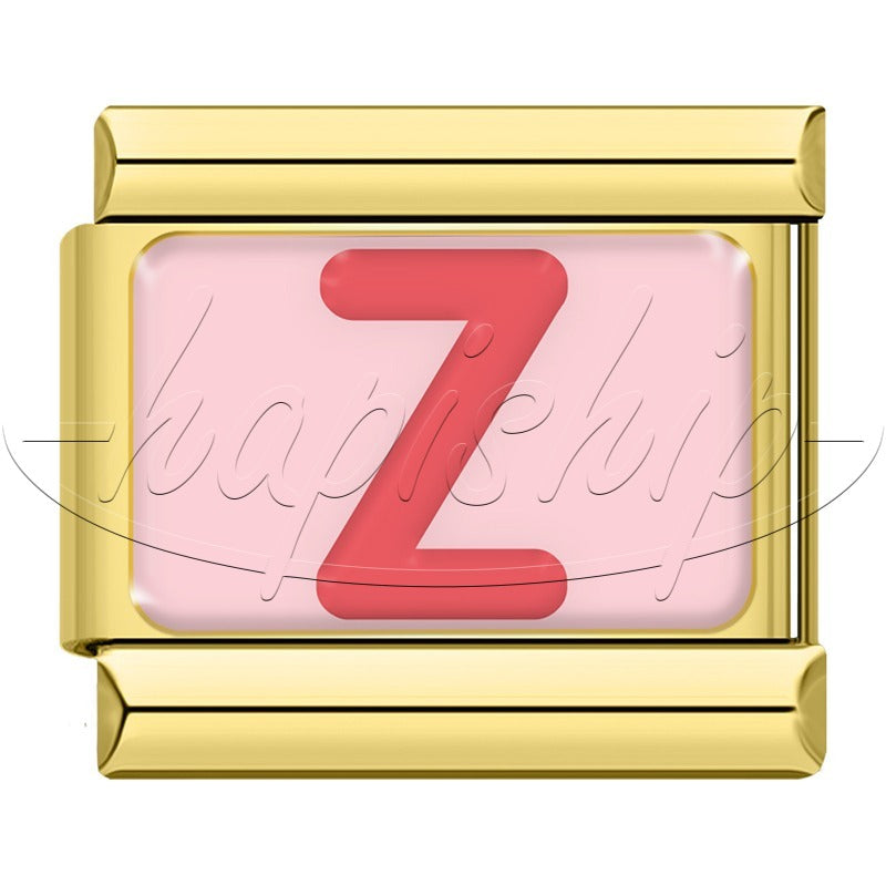 Golden Red 26 English Letters  TZ065
