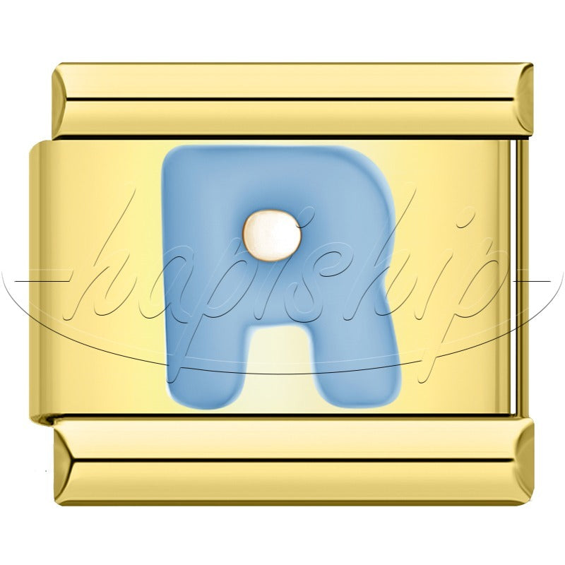 Golden Blue 26 Letter DJ1821