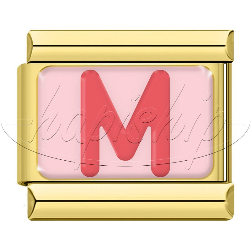 Golden Red 26 English Letters  TZ065