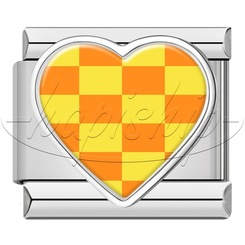 Colorful Grid Heart  TZ158