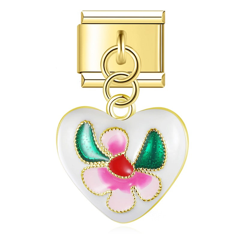 Golden Butterfly Heart Love DJ1722