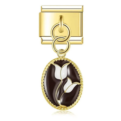 Enamel Cactus & Desert Plant Dangle Charm for Charm Bracelets