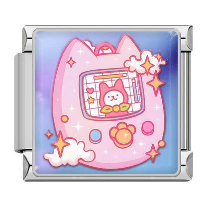 Dreamy Space & Sweets Italian Charms — Kawaii Moon, Saturn, Star Cookie, Macaron & Mermaid Links
