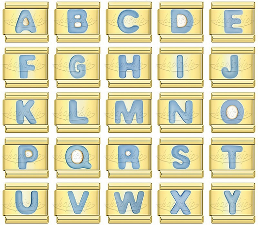 Golden Blue 26 Letter DJ1821