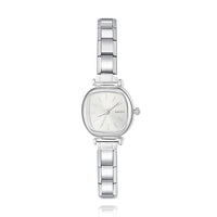 Modern Soft Square Watch with Simple Lines — Everyday Italian Charm Watch Bracelet