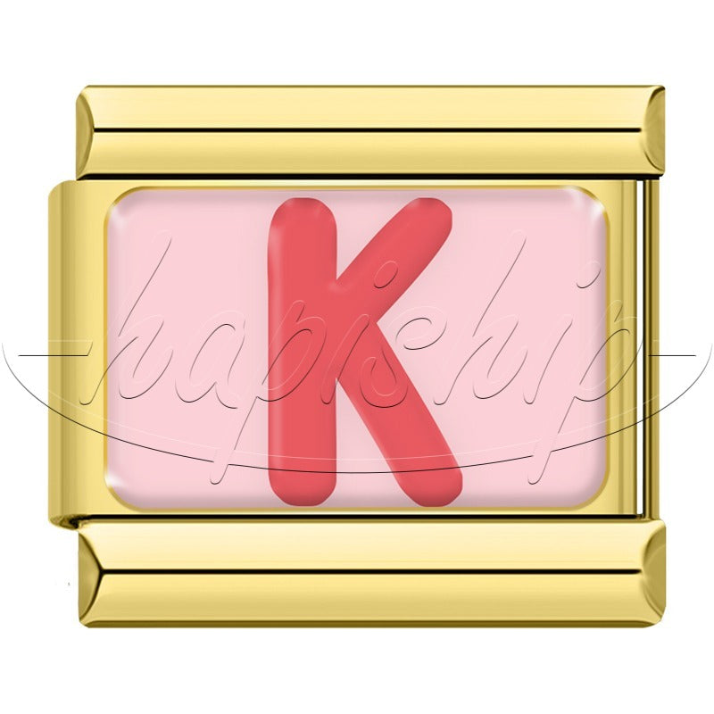 Golden Red 26 English Letters  TZ065