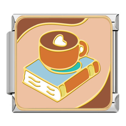 Cozy Café & Sweets Italian Charms — Coffee, Hamburger, Cake, Dessert & Food Bracelet Links