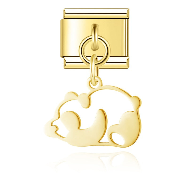Animals themed italian charms gold&silver