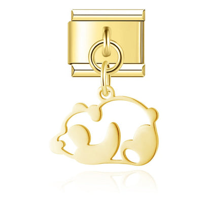 Enamel Starfish & Seashell Dangle Charm for Charm Bracelets