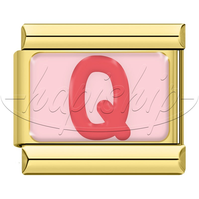 Golden Red 26 English Letters  TZ065