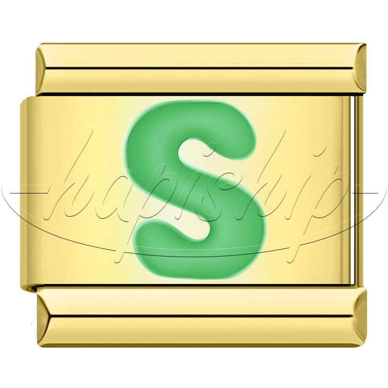 Golden Green 26 Letter DJ2024