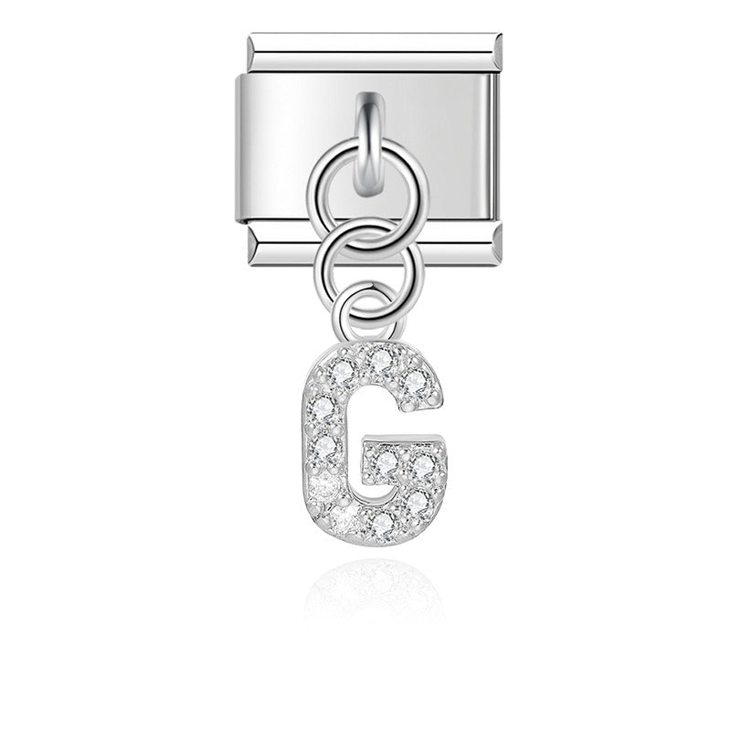 gold / silver  Letters charms  DJ2293