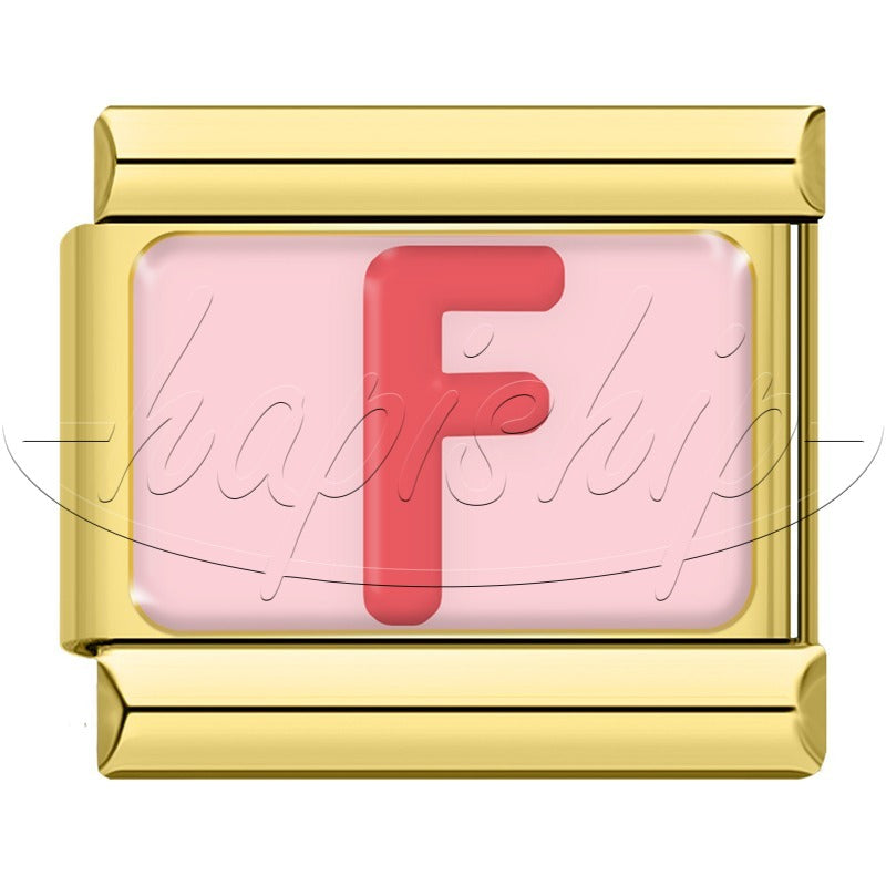 Golden Red 26 English Letters  TZ065