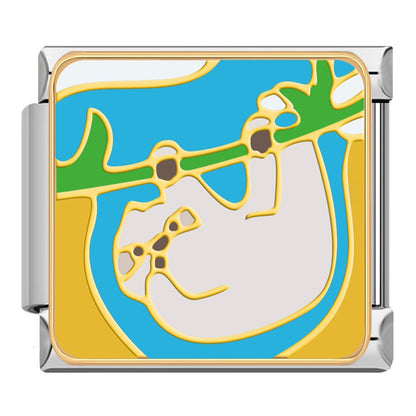 Tropical Travel Adventures Italian Charms — Beach, Palm Tree, Flamingo, Toucan & Holiday Links