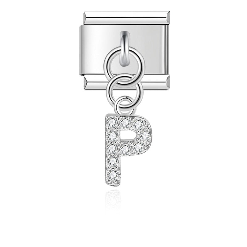 gold / silver  Letters charms  DJ2293