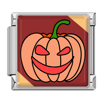 Brown Celebration & Autumn Italian Charms — Thanksgiving, Harvest & Autumn Icon Charm Links