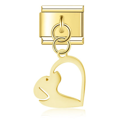 Elegant Flower, Heart, Car, Dog & Penguin Charms
