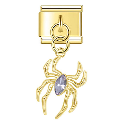 Enamel Flamingo & Tropical Bird Dangle Charm for Charm Bracelets