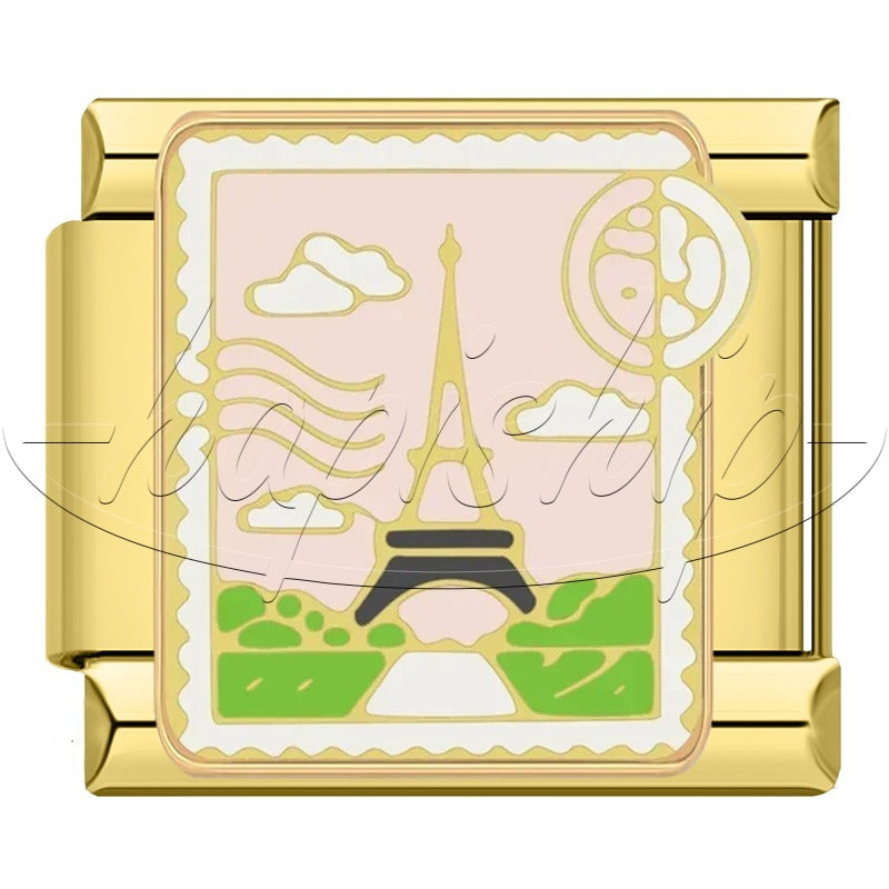 Golden Heart Rainbow Witch Stamp DJ2041-C