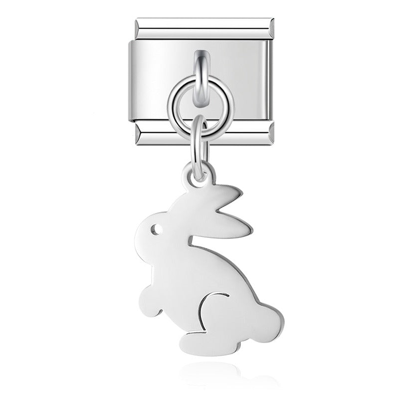 Animals themed italian charms gold&silver