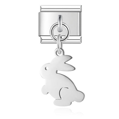 Enamel Starfish & Seashell Dangle Charm for Charm Bracelets