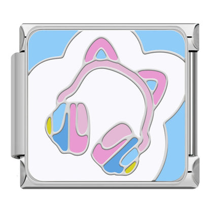 Charming Pink & Blue Fashion Icon Italian Charms — Handbag, Shoe, Bow & Fashion Dangle Links
