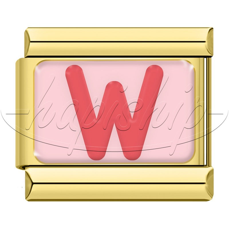 Golden Red 26 English Letters  TZ065