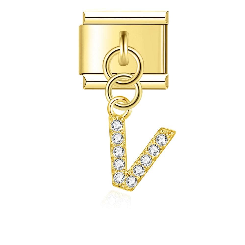 gold / silver  Letters charms  DJ2293