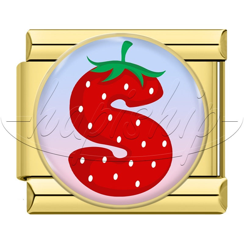Strawberry 26 Letter TZ171-Gold