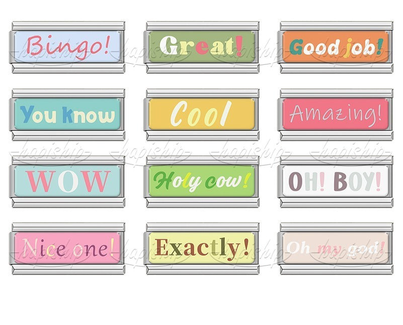 Pet Phrase Amazed Cool Wow  Bingo  TZ204 -Silver