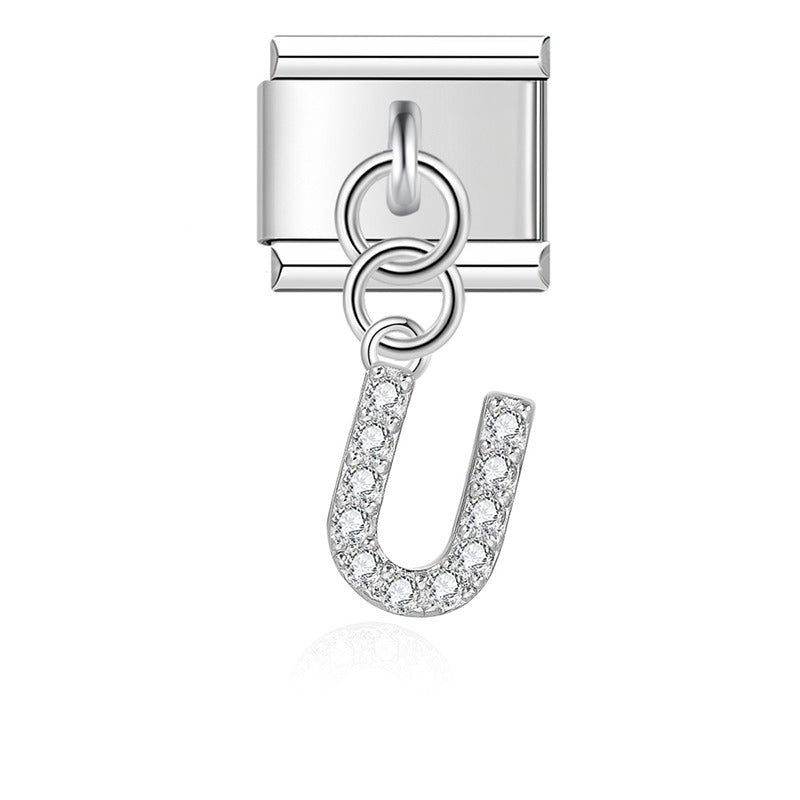 gold / silver  Letters charms  DJ2293