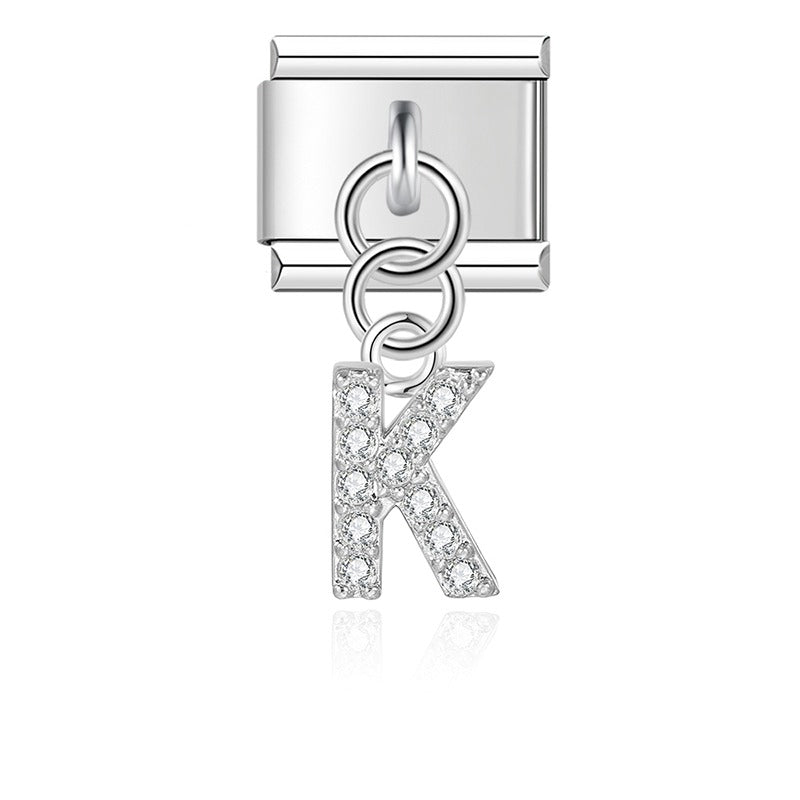 gold / silver  Letters charms  DJ2293