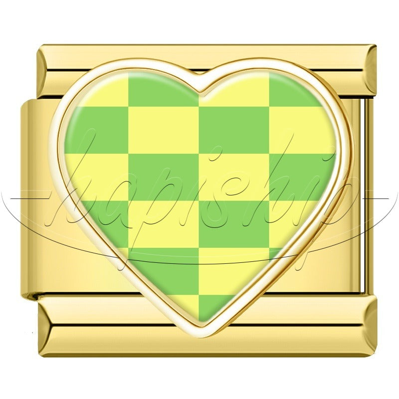 Colorful Grid Heart  TZ158