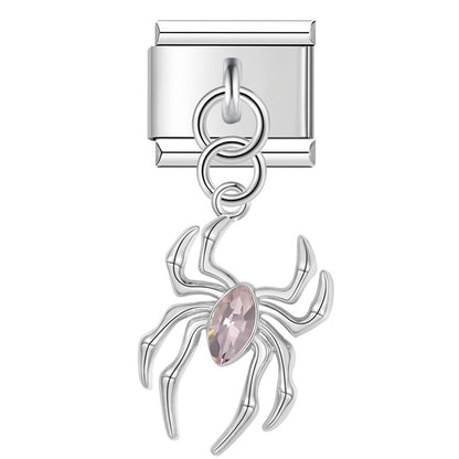 Enamel Flamingo & Tropical Bird Dangle Charm for Charm Bracelets