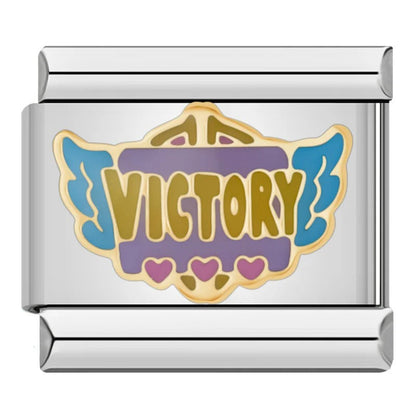 Games & Casino Italian Charms — Lucky 7, Dice, Poker, Victory & Gaming Bracelet Links