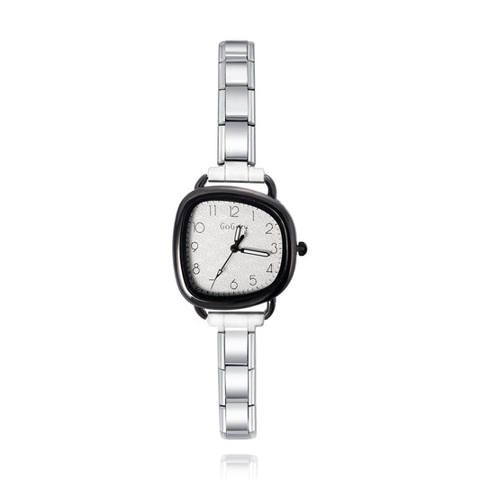 Unique Soft Square Watch with Dark Border