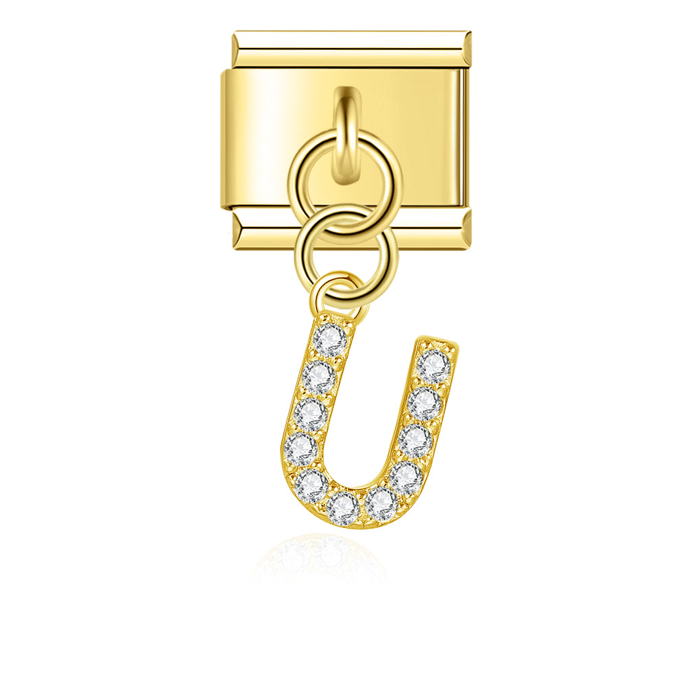 gold / silver  Letters charms  DJ2293