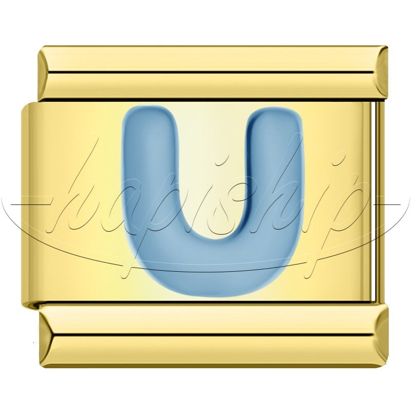 Golden Blue 26 Letter DJ1821