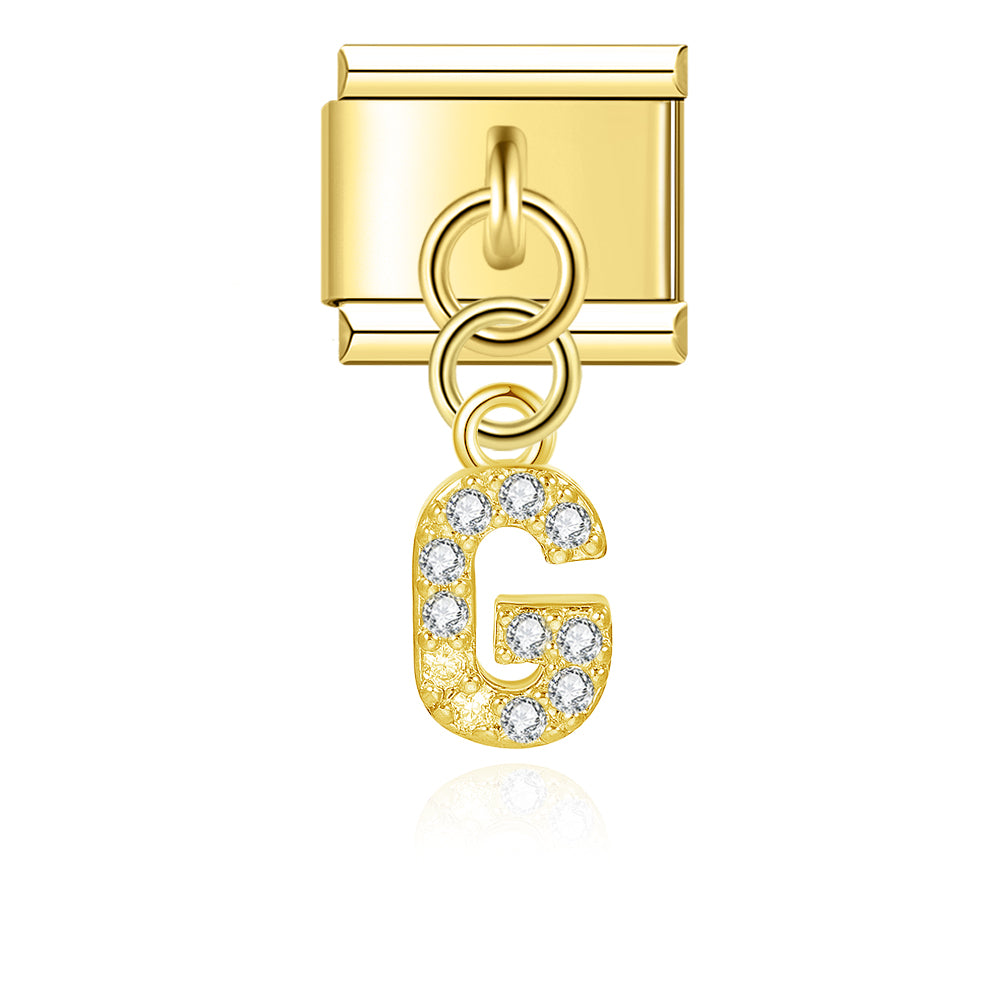 gold / silver  Letters charms  DJ2293