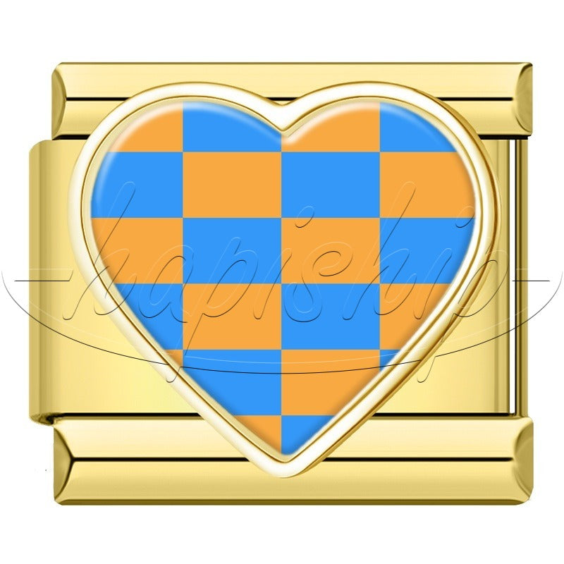 Colorful Grid Heart  TZ158