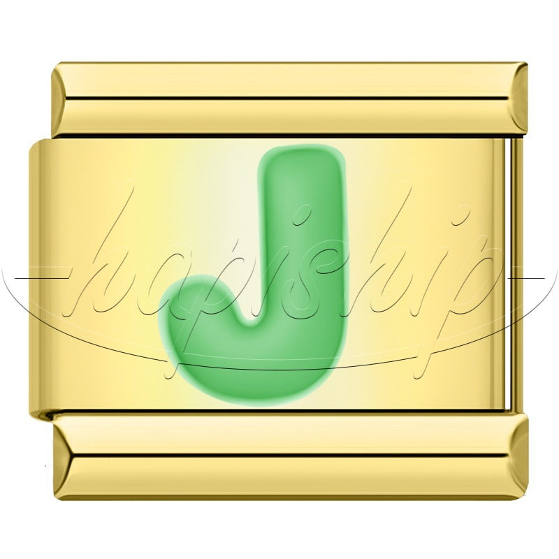 Golden Green 26 Letter DJ2024