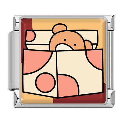 Brown Celebration & Autumn Italian Charms — Thanksgiving, Harvest & Autumn Icon Charm Links