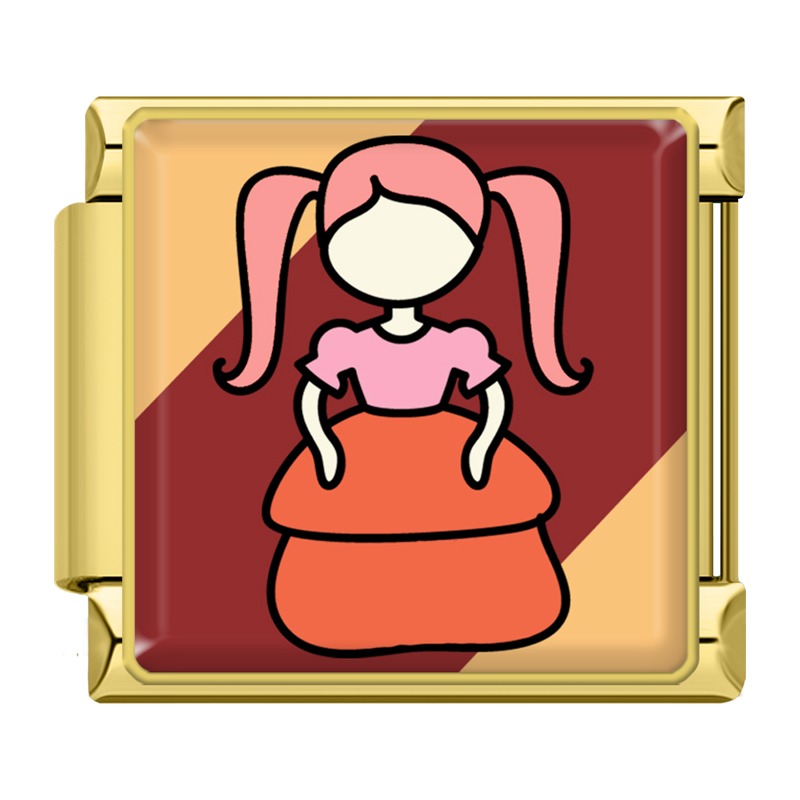 Cake Gift Pumpkin Girl Bear TZ137-Gold