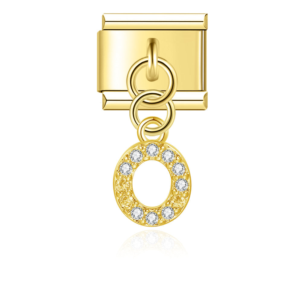 gold / silver  Letters charms  DJ2293