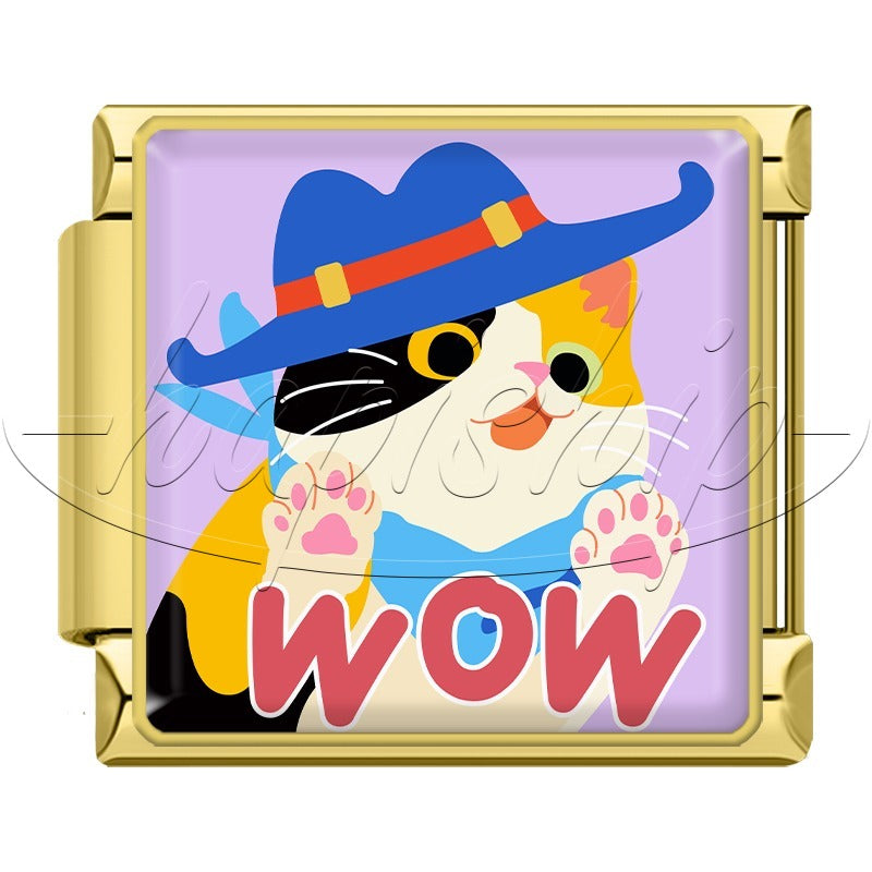 Golden Sweet Kind Happy Cat TZ187-Gold